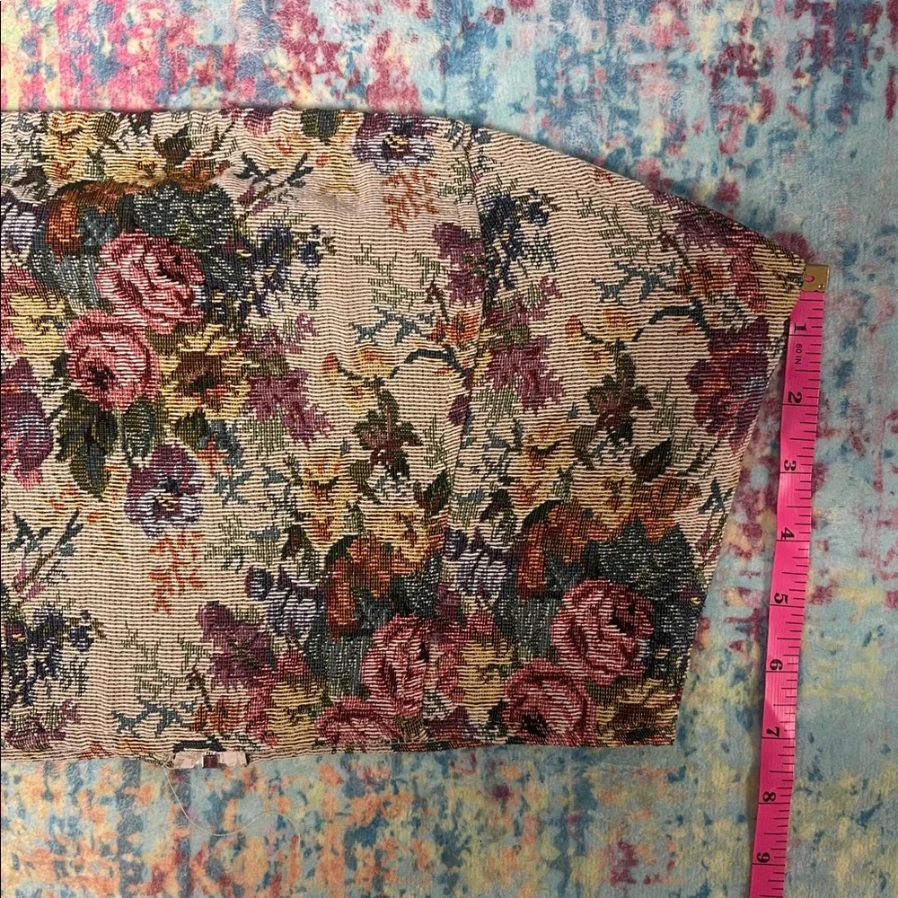 NWOT SHEIN Floral Tapestry Bustier Top - Pink Multicolor